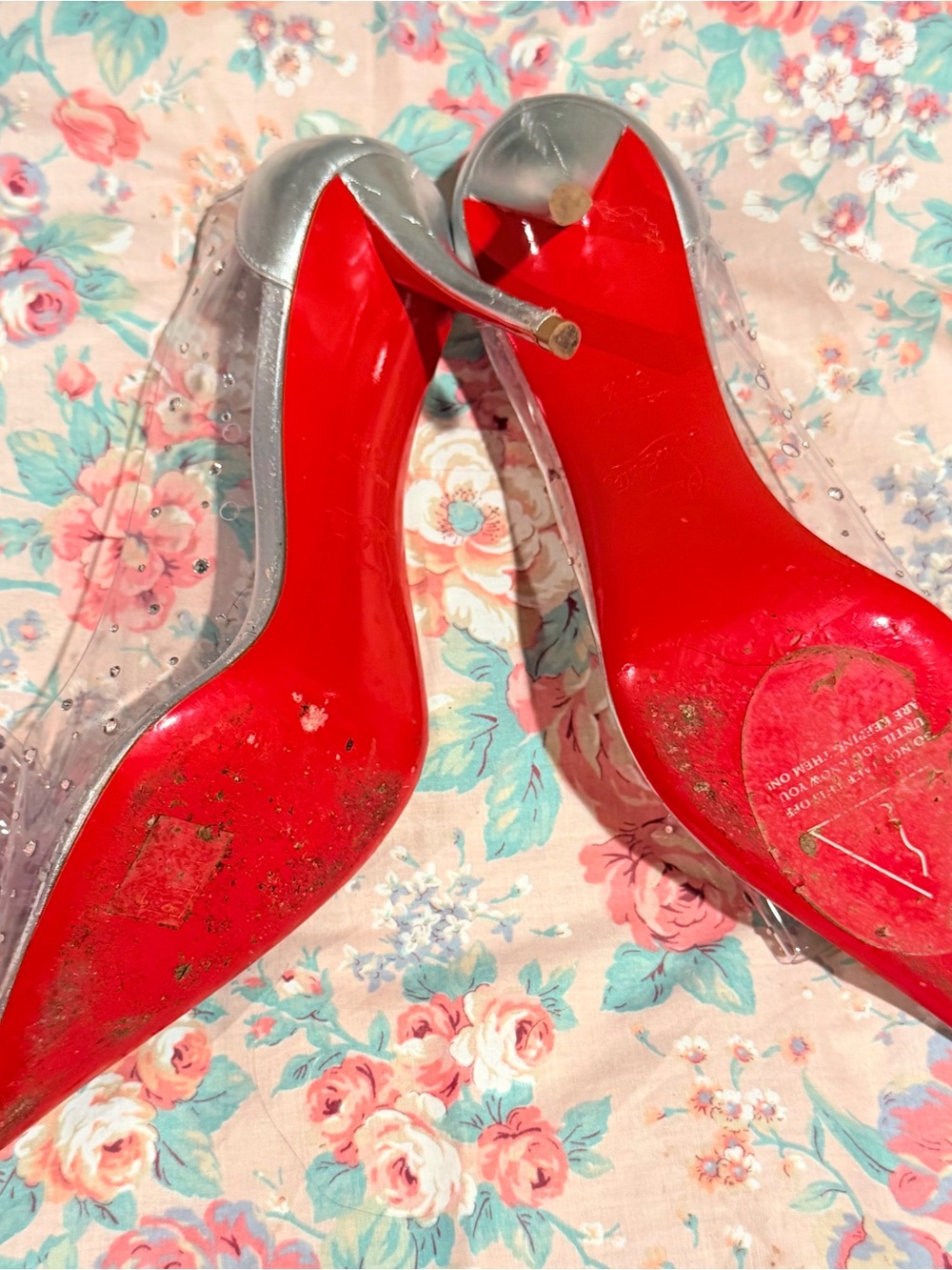 Cristian Louboutin PVC bow heels - Picture 6 of 10